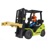 Stivuitor Dickie Toys Clark S25 Forklift cu figurina si accesorii, Jada Toys