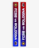 Esarfa (de colectie) meci fotbal FCSB (Steaua) - BOLOGNA (Europa League 23.10.2025)
