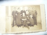 Fotografie 1915 Karl Sohr si Familia - Bucuresti , 14x8,7cm