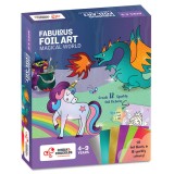 Arta cu folii de transfer - Taramul magic, Chalk and Chuckles