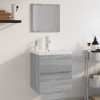 VidaXL Set de mobilier de baie, gri sonoma, lemn prelucrat 3152865