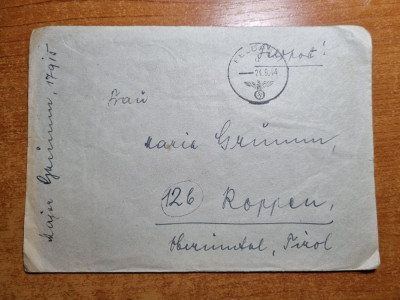 plic cu stampila svastica - al 2-lea razboi mondial - din anul 1944 foto