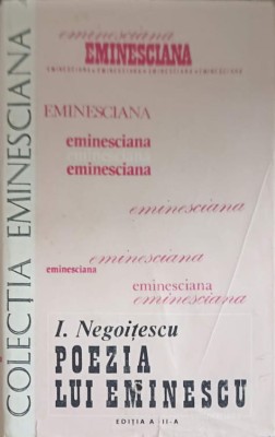 POEZIA LUI EMINESCU-I. NEGOITESCU-103379 foto