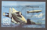 Nicaragua 1984 Zeppelin perf. sheet Mi.B158 used TA.080, Stampilat