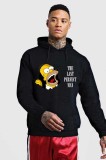 Hanorac Barbati Negru, Simpson - 2XL, THEICONIC