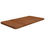 Cumpara ieftin Blat de baie, maro inchis, 80x40x2,5 cm, lemn masiv tratat