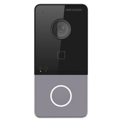 Panou exterior videointerfon TCP/IP, Wi-Fi 2.4GHz, 1 familie, control acces integrat - HIKVISION DS-KV6113-WPE1 foto