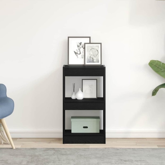 vidaXL Dulap pentru cărți Stejar negru 40 x 30 x 71.5 cm Lemn compozit