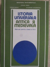 ISTORIA UNIVERSALA ANTICA SI MEDIEVALA. MANUAL PENTRU CLASA A IX-A-STEFAN PASCU, ANDRAS BODOR, VICTORIANA BOCSAN foto