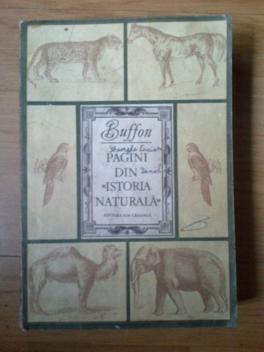 d2 PAGINI DIN ISTORIA NATURALA - BUFFON