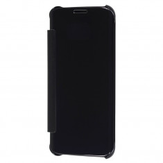 Husa APPLE iPhone 6\6S - Flip Wallet Clear (Negru)