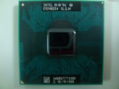 Intel Pentium Dual-Core Mobile T4300 AW80577GG0451MA slgjm Socket p478 ca NOU foto