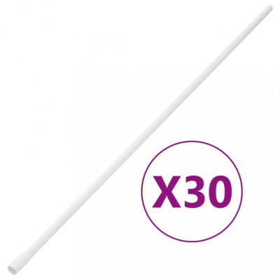 vidaXL Șine de cabluri cu cleme, &amp;Oslash;16 mm, 30 m, PVC foto