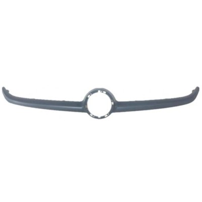 Ornament grila masca fata Opel Corsa E, 11.2014-, parte montare centrala, gri, cu locas pentru emblema, 55B205-5, Aftermarket foto