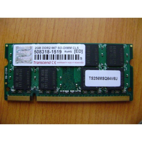 MEMORIE LAPTOP Transcend 2GB DDR2 DDR2 667 (PC2 5300)