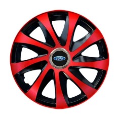 Set 4 capace roti Drift extra red R14 pentru gama Ford