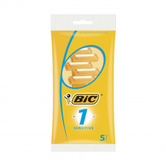 Set 5 Aparate De Ras Bic Sensitive Cu O Lama, Lame De Barbierit, Lame Pentru Ras, Lame Bic, Aparat De Ras, Aparat Barbierit