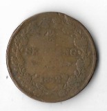Moneda 2/3 skilling 1842 - Suedia