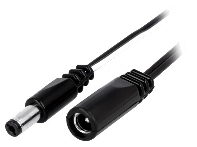 Cablu Prelungitor DC 5,5/2,1 Negru 2x0,5mm2