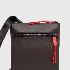 Armani Exchange borseta culoarea maro