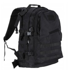 Rucsac tactic, Curea reglabila, Nailon, 45L, Negru foto