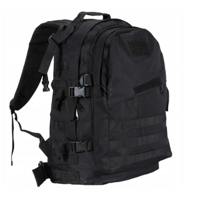Rucsac militar de supravietuire, tactica militara, impermeabil, 45l, negru