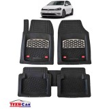 Covorase Auto TeamCar&reg; Tip Tavita Compatibile Volkswagen Golf 7 Hatchback 5 uși (2012&ndash;2020) Negru marmorat, Cauciuc