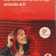 10 CARTELE VODAFONE 0 EURO SIGILATE VALABILE 7 ZILE DE LA ACTIVARE 5 LEI/BUCATA