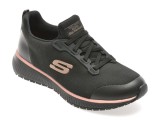 Cumpara ieftin Pantofi sport SKECHERS negri, SQUAD SR, din material textil