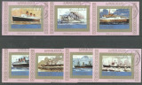 Ajman 1973 Ships, 7 imperf. mini sheet, used T.196, Stampilat