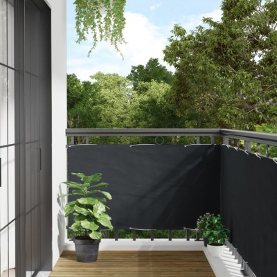 vidaXL Paravan de balcon, antracit, 75 x 500 cm, țesătură oxford foto