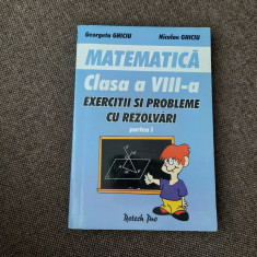 MATEMATICA CLASA A VIII A EXERCITII SI PROBLEME CU REZOLVARI -1 NICULAE GHICIU