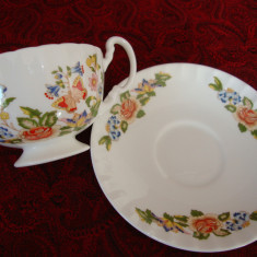 SET / SERVICIU DIN PORTELAN AYNSLEY BONE CHINA COTTAGE GARDEN