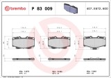 BREMBO P 83 009 PRIME LINE set placute frana,frana disc