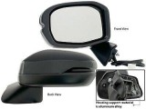 Oglinda usa exterioara Honda Hr-V, 20, versiune SUA, montare stanga, reglaj electric; carcasa neagra, grunduit; sticla plana; sticla crom; 8 gauri /