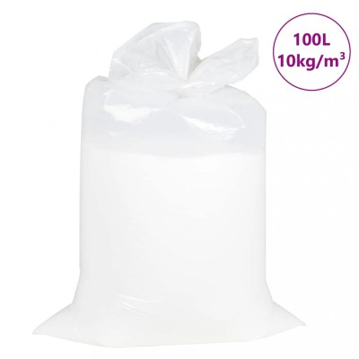 vidaXL Umplere cu sacul de fasole, EPS 100 L, alb, 10 kg/m&amp;sup3; foto