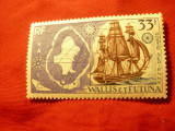 Serie Wallis et Futuna colonie franceza 1941 - 75 Ani Aniversare UPU, 1 val., Nestampilat