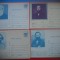 HOPCT LOT 4231 - 4 CARTI POSTALE - PERSONALITATI-ION HELIADE RADULESCU-NICOLAE BALCESCU-AL G GOLESCU -MIHAIL KOGALNICEANU -NECIRCULATE