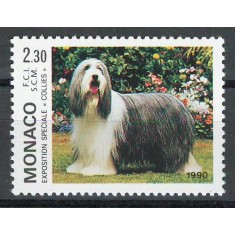 Monaco 1990 Mi 1952 MNH - Expoziție internațională de c&acirc;ini, Monte Carlo