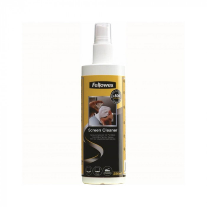 Spray Curatare Monitor Fellowes, 250 ml, Uscare Rapida, Spray Curatare pentru Monitor, Spray de Curatare pentru Monitor, Spray Monitor, Spray Monitoar