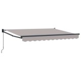 vidaXL Copertină retractabilă manuală Gri deschis 3 x 2 m 3419052