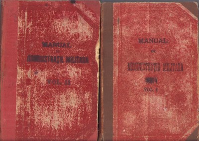 HST C6069 Manual de administrație militară 1919 volumul I + II foto