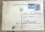 CP04 Carte postala veche trimisa de la Sanatoriul Vijnita Bucovina catre Neculae Chiritescu Scoala Politehnica Timisoara timbru