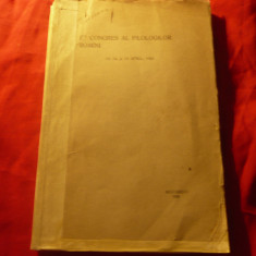 Primul Congres al Filologilor romani - 1925 - Ed.Socec 1926 ,121pag