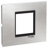 Rama Ornament 2M inox Schneider Eazy Styl argintiu negru LMR7762031