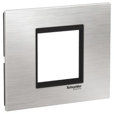 Rama Ornament 2M inox Schneider Eazy Styl argintiu negru LMR7762031
