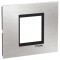 Rama Ornament 2M inox Schneider Eazy Styl argintiu negru LMR7762031