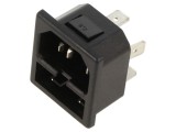 Conector alimentare AC cu siguranță