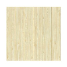 Set 10 Placi Tapet 3D, 70 x 70 cm, Grosime 3 mm, din Rasina, Tip Placi de Lemn, Suprafata Acoperita 4.9 mp, Crem foto