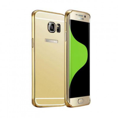 Husa Bumper Aluminiu Metalic&amp;nbsp;Samsung Galaxy S7 g930 Luxury Electroplacat Gold&amp;nbsp; foto